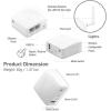 imageGLiNet GLAR150Ext Mini Travel Router with 2dbi External Antenna WiFi Converter OpenWrt PreInstalled Repeater Bridge 150Mbps High Performance OpenVPN Programmable IoT Gateway Renewed