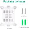imageGLiNet WiFi Router Holder Wall Mount with Screws Compatible with GLA1300 Slate Plus GLSFT1200 Opal GLMT1300 Beryl Router Networking Device Bracket Easy to Install White