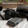 imageGadget Organizer Case Black ampamp GLiNet GLAXT1800 Slate AX PocketSized WiFi 6 Gigabit Travel Router