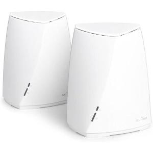 imageGLB2200 Velica TriBand Wireless Mesh Router 400Mbps 24GHz  2x867Mbps 5GHz OpenWrt PreInstalled AdGuard DDR3L 512MB 16MB Nor Flash EMMC 8GB Easy Setup with App 2Pack Renewed