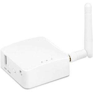 imageGLiNet GLAR150Ext Mini Travel Router with 2dbi External Antenna WiFi Converter OpenWrt PreInstalled Repeater Bridge 150Mbps High Performance OpenVPN Programmable IoT Gateway Renewed