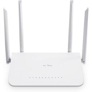 imageGLiNet GLSF1200  AC1200 4 Gigabit Ethernet Ports Router 300Mbps837Mbps WiFi 128MB RAM 16MB Nor Flash OpenVPN ampamp WireGuard PreInstalled with Power Adapter ampamp Cables Renewed