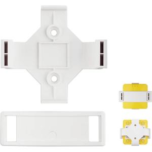 imageGLiNet WiFi Router Holder Wall Mount with Screws Compatible with GLAR150 GLAR150Ext GLAR300M GLAR300MExt GLMT300NV2 Mini Router Networking Device Bracket Easy to Install White