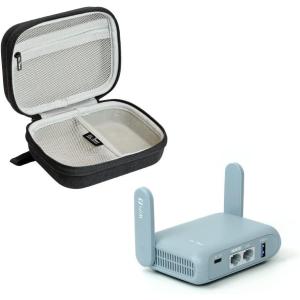 imageGadget Organizer Case Black ampamp GLiNet GLMT3000 Beryl AX PocketSized WiFi 6 AX3000 Wireless Travel Gigabit Router