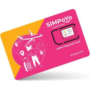 imagePhysical eSIM Card For GLiNet Router Only  Travel eSIM With Global 4G  5G Networks Free 1GB For USEU100MB Global Data Physical Activation Tethering Data Only Perfect For International Travel